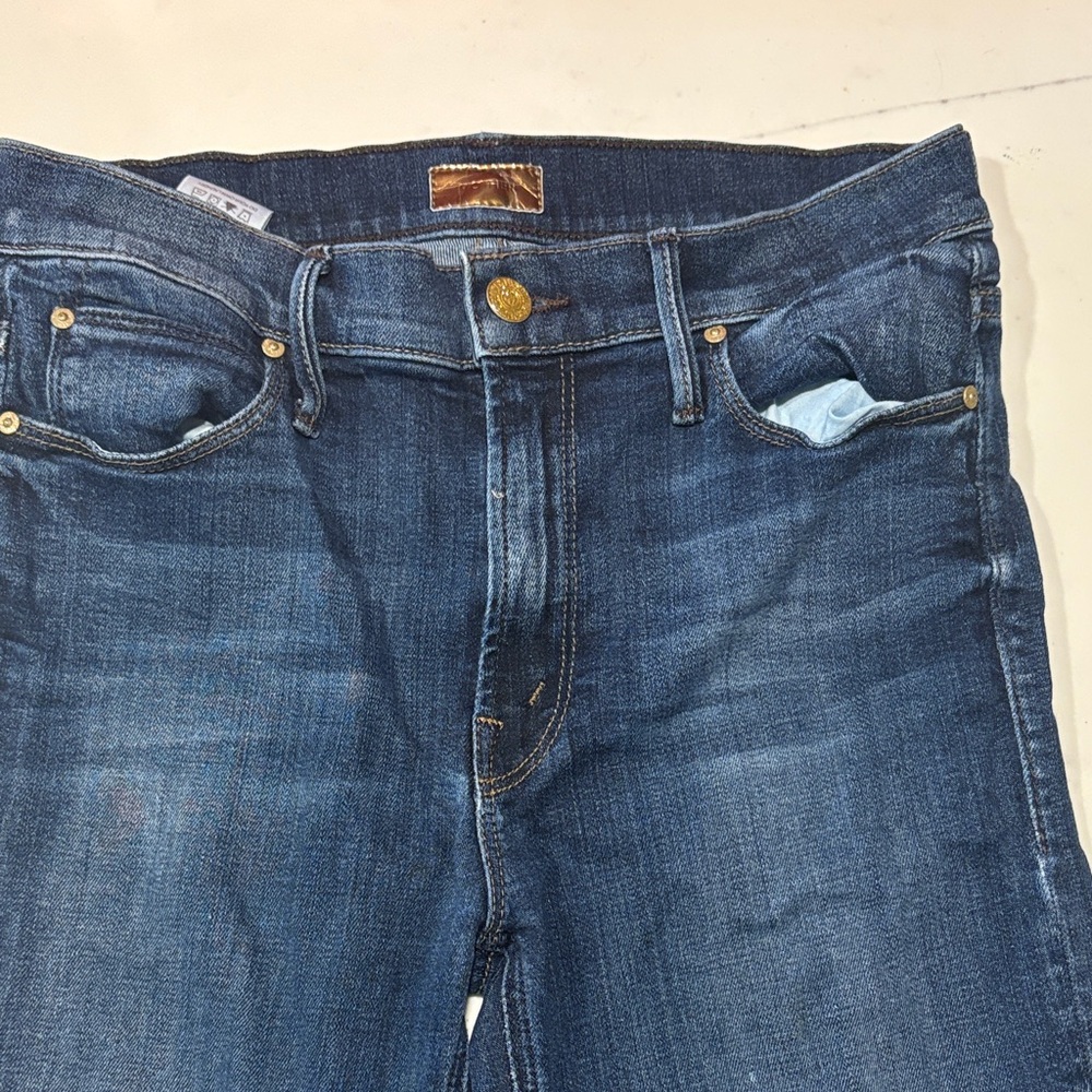 MOTHER Indigo high waisted runway wash size 28